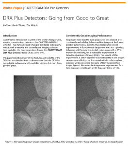 Carestream DRX Plus Detector White Paper