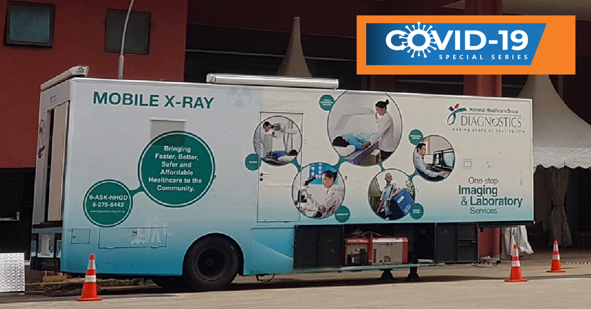 Photo of NHGD's mobile X-ray trailer. 