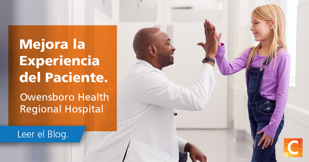 Imagen de cómo Owensboro Health ha aumentado la experiencia del paciente.