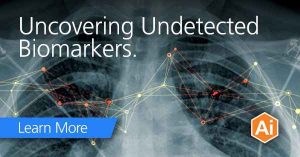 image of chest xray with the words uncovering undetected biomarkers
