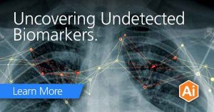 image of chest xray with the words uncovering undetected biomarkers
