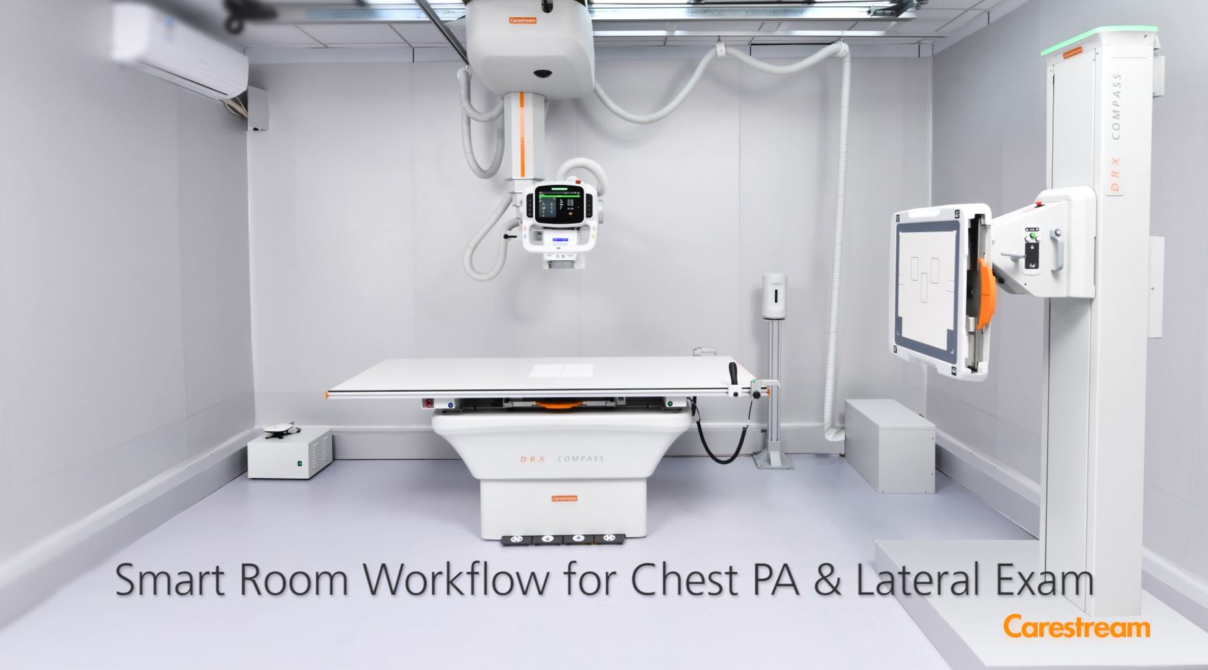 Workflow Smart Room pour examen thoracique PA + de profil