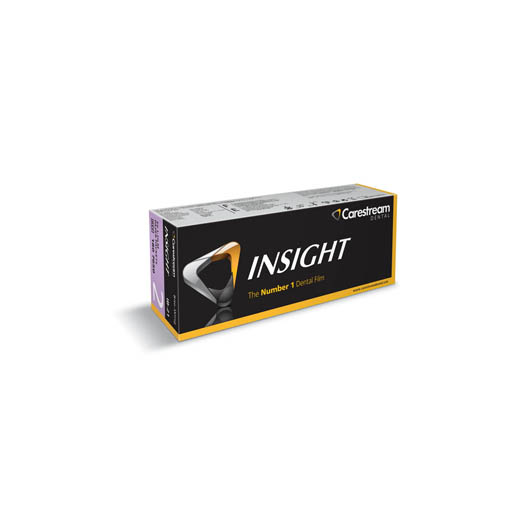 Films INSIGHT IB-21 Bite-Wing (sachets papier avec languette/interproximal) - Taille 2, 50 films simples par emballage