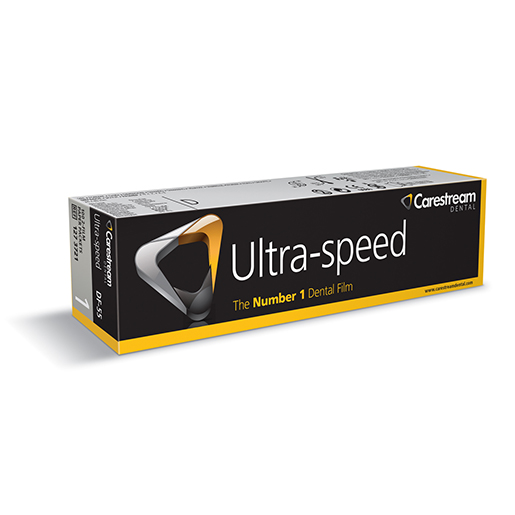 Films Ultra-speed DF-55 (sachets papier) - Taille 1, 100 films doubles par emballage