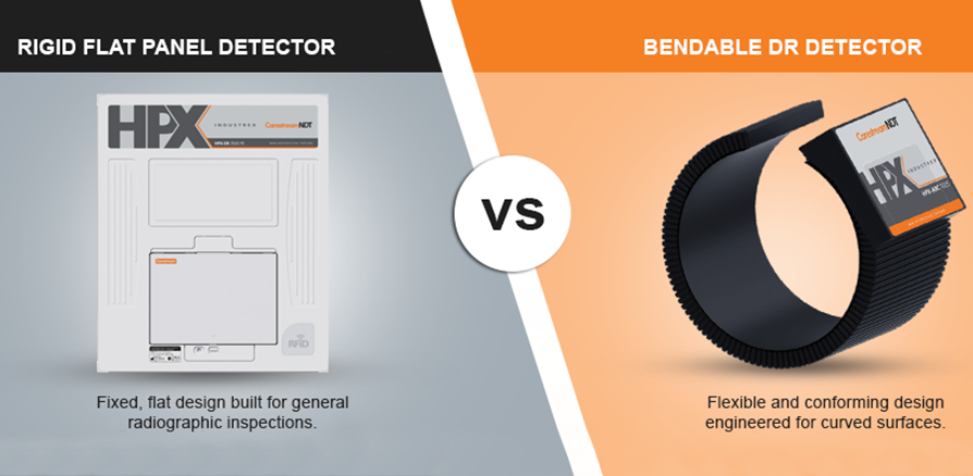 Carestream NDT | Comparison of Rigid Flat Panel and Bendable Digital Radiography Detectors: How Bendable Technology is Reshaping Industrial NDT